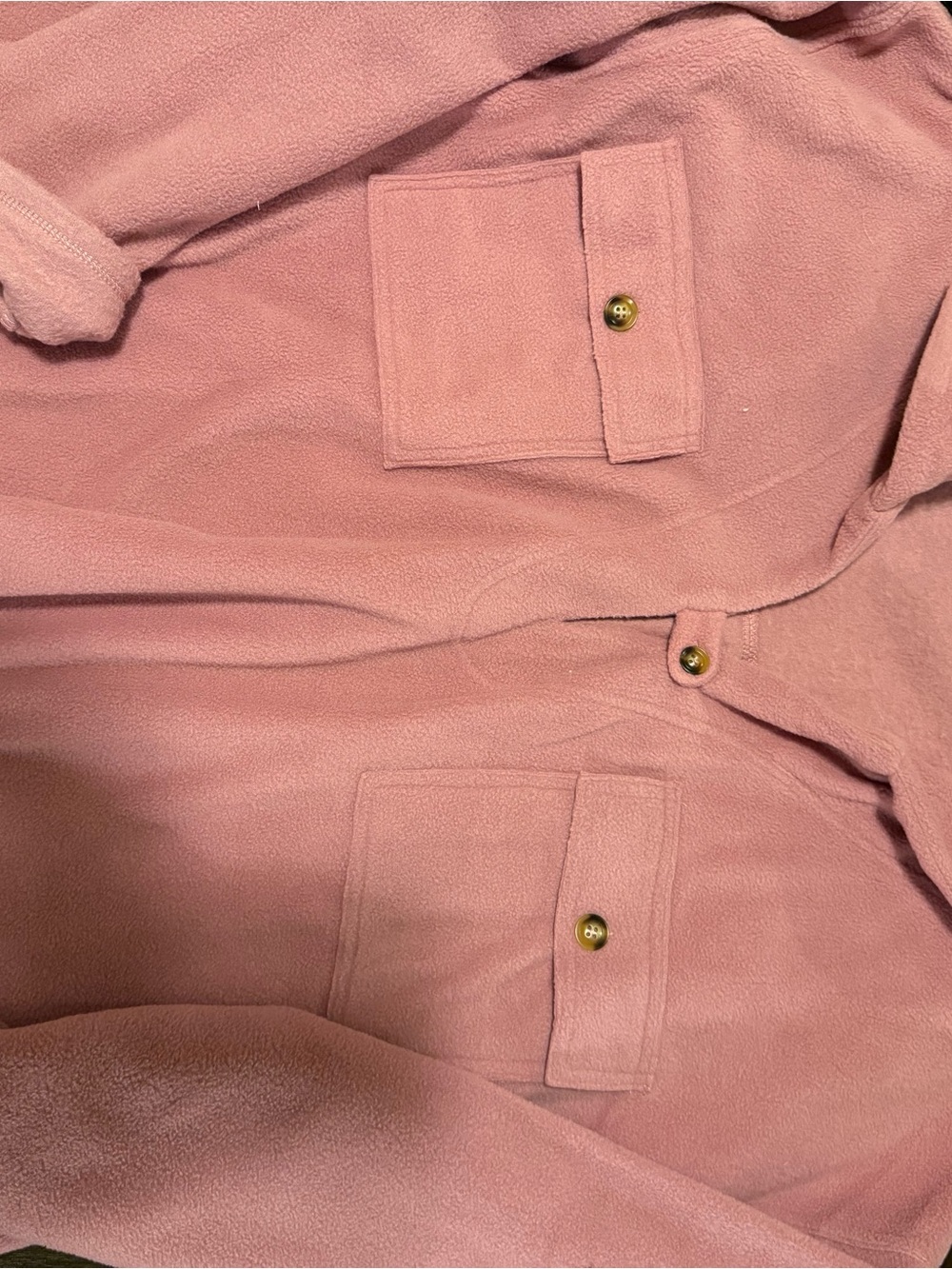Pink Teddy Jacket with Gold-Tone Buttons